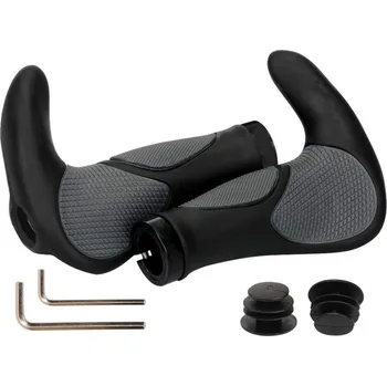 Horské kolo Gripy na kolo s ergonomickým tvarem - Šedo černé