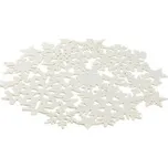 PROSTÍRÁNÍ VÁNOČNÍ KULATÉ 38CM PLSTĚNÉ VANILKOVÁ