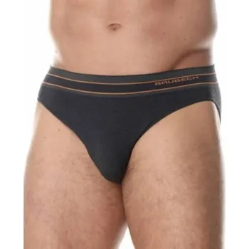 Pánské oblečení Brubeck BE10110 Pánské slipy ACTIVE WOOL graphite XL