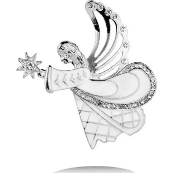 Brož B-TOP Brož ANDĚL s kamínky