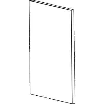 Příborník do zásuvky EBS 6390419 Vykrývací bok pro horní skříňky 35,2x37 cm bílá