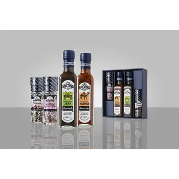 Omáčka Sada 2x omáčka Encona + 2 x mlýnek pepř a sůl