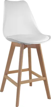 Barová židle IDEA nábytek Quatro 3162 bílá
