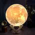 Dekorativní svítidlo Moon Light 3D s ovladačem 16 barev