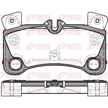 Brzdová destička Sada brzdových destiček, kotoučová brzda REMSA 1346.00