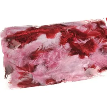 Výtvárné potřeby Peří MIX 10 g - vínová/růžová