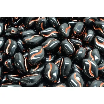 Dětské navlékací korálky Oboustranná vlnitá zrnka 11x8 mm č. 14