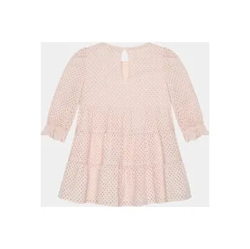 Dámské šaty Tommy Hilfiger Každodenní šaty Broderie Anglaise KG0KG07779 M Růžová Regular Fit 3Y