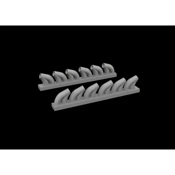 Plastikový model BRASSIN 1/48 P-39 exhaust stacks rounded (EDU)