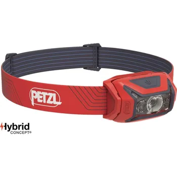 Čelovka PETZL ACTIK 450lm Red (PETZL Čelovka Actik Hybrid červená)