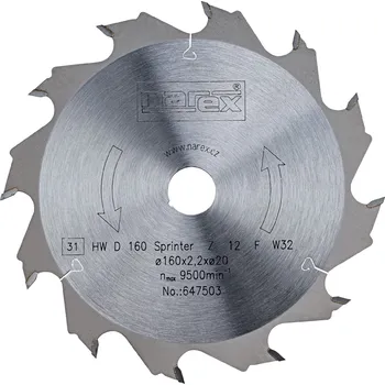 Pilový kotouč NAREX pilový kotouč Sprinter 160x20x2,2mm (WZ12)