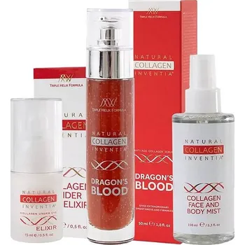 Kosmetická sada Inventia Dračí sérum 50 ml + oční elixír 15 ml + živá voda 150 ml dárková sada