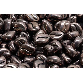 Dětské navlékací korálky Oboustranná vlnitá zrnka 11x8 mm č. 12