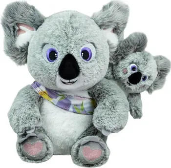 Plyšová hračka TM Toys Mokki & Lulu interaktivní koala s miminkem 29 cm + 20 cm