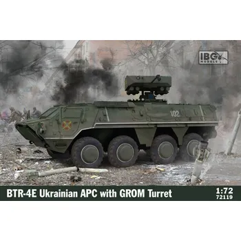 Plastikový model 1/72 BTR-4E Ukrainian APC w/ Grom turret