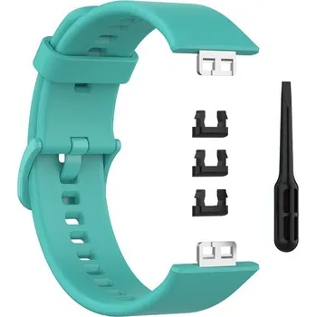 Chytré hodinky Jednobarevný náhradní řemínek pro Huawei Fit Barva: Tyrkysová, Pro Přístroj: Huawei Fit