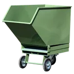 HTI Výklopný přepravník pro sypké materiály s kapsami pro vidlice - 600 l EW-5906