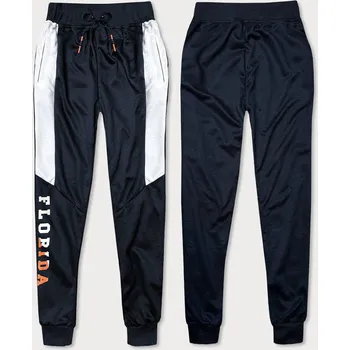 Modré pánské tepláky s lemy J.STYLE, odstíny modré XL i392_22012-44