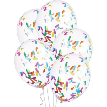 Balónek Party Pal Balonky s barevnými konfetami 5ks