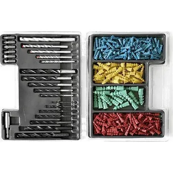 Vrták Sada vrtáků a hmoždinek 300ks