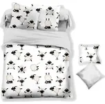 Sleep-well Povlečení mikroflanel OVEČKY - 70x90cm + 140x200cm, digi tisk
