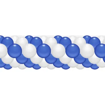 Balónek Balónková girlanda tmavá modrá-bílá 3 m balonky.cz b83033