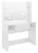 vidaXL Kosmetický stolek s LED světly 100 x 40 x 135 cm, zářivě bílý