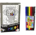 Mamido Puzzle k vymalování Slon 500 dílků