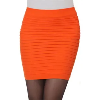 Dámská sukně Sukně vrstvená - Oranžový