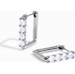 Royal Fashion stříbrné náušnice MOON-ED-41-SILVER