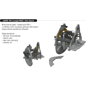 Plastikový model Eduard 1/48 FM-1 cockpit PRINT (EDUARD)