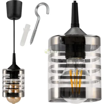 Osvětlení BERGE Závěsné svítidlo 1xE27 s pruhy