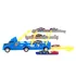 autíčko Super Trucks kamion s vystřelovačkou na auta modrý
