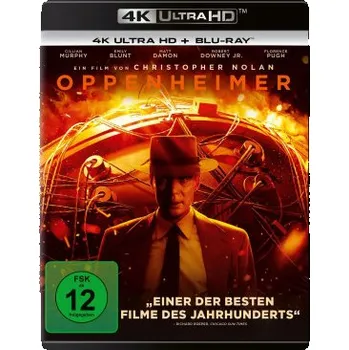 Blu-ray film Oppenheimer. 4K UHD – Florence Pugh,Matt Damon,Cillian Murphy,Emily Blunt,Robert Downey,Gustaf Skarsg?rd,David Dastmalchian,Gary Oldman,Josh Hartnett (EN)