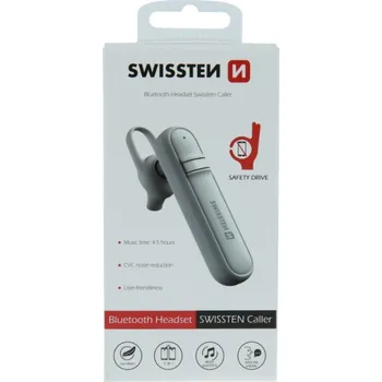 Handsfree Swissten bluetooth handsfree Caller - bílý
