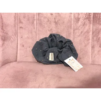 Ozdoba do vlasů Gumička do vlasů šedá puntíky - JEDNA BEDNA 0001997