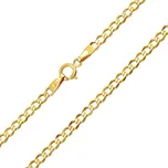 Zlatý řetízek CURB PANCR 2,7 mm - Y 55 cm