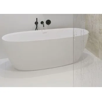 Vana TMS Moon vana volně stojící akrylátová, 170x80 cm, bílá, B90A1A1