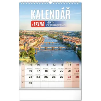 Kalendář Nástěnný kalendář 2024 s extra velkým kalendáriem, 33 x 46 cm