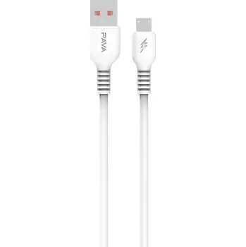 Datový kabel Pavareal kabel USB - micro USB, 5A, 1 m - bílý