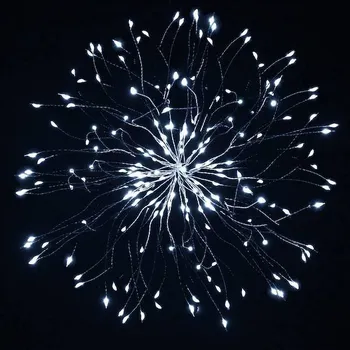 Vánoční dekorace Springos vánoční světýlka řetěz explodující hvězda studená bílá 100 LED