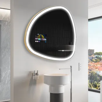 Zrcadlo Nepravidelné zrcadlo do koupelny SMART J223 Google