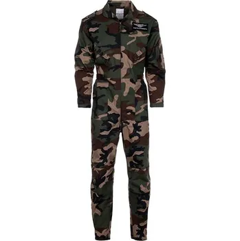 Chlapecká zimní kombinéza Kombinéza dětská Fostex Flight Suit - woodland, XS