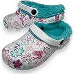 Fashion Dívčí mentolové zateplené gumové nazouváky Barva: Mentolová, Velikost: 28