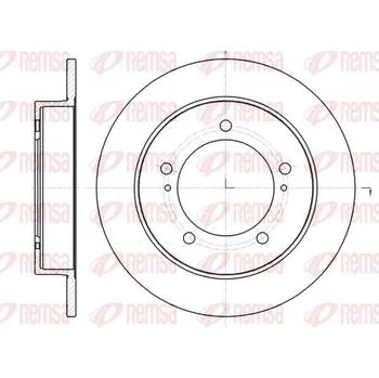 Brzdový kotouč Brzdový kotouč REMSA 61490.00