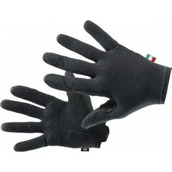 Cyklistické rukavice SIXS rukavice LF GLO black - M