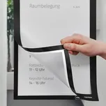 Samolepící magnetický rámeček Magnetoplan Magnetofix A4 černý (2ks) MAGFRAMEADH4N