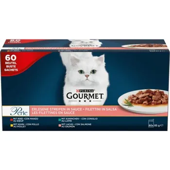 Pro kočku Purina Gourmet Perle Adult kapsičky hovězí/kuře/králík/losos 60x 85 g