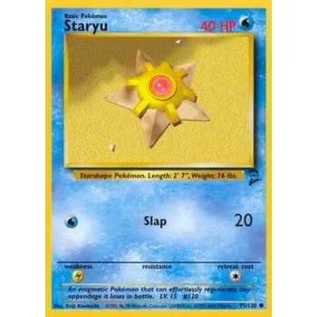 Karetní hra Pokémon BS2 095/130 Staryu - Base Set 2 Stav: Excellent