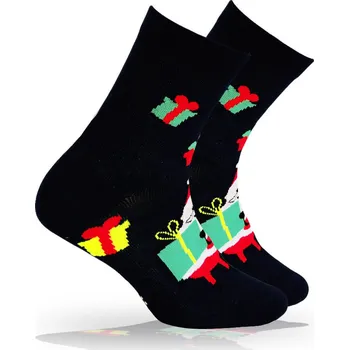 Ponožky s vánočním motivem WOLA BAREVNÉ DÁRKY modré Velikost: 39-41